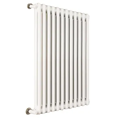 Ardesia radiatore tubolare 2 colonne 29 elementi h.600 - colore bianco RAL9016 - completo di tappo cieco e riduzioni da 3/8" 3541700058686