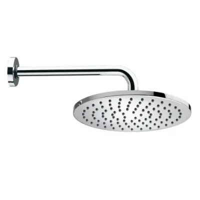 Soffione Cosmo ø 230 mm in ottone con braccio doccia orizzontale 1/2"MM H71595H00030009