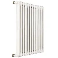 Ardesia radiatore tubolare 2 colonne 10 elementi h.786 - colore bianco RAL9016 - completo di tappo cieco e riduzioni da 3/8" 3541700089000