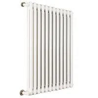 Ardesia radiatore tubolare 2 colonne 15 elementi h.586 - colore bianco RAL9016 - completo di tappo cieco e riduzioni da 1/2" 3541700086345