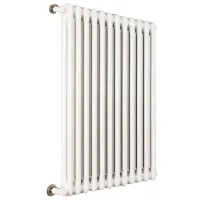 Ardesia radiatore tubolare 2 colonne 4 elementi h.786 - colore bianco RAL9016 - completo di tappo cieco e riduzioni da 3/8" 3541700090944