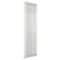 Ardesia radiatore tubolare 2 colonne 7 elementi h.2000 - colore bianco RAL9016 - Allacciamento dal basso 3541700006039