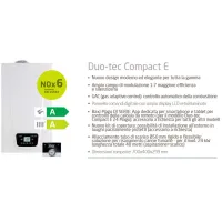 Baxi DUO-TEC Compact E 24 Caldaia a condensazione murale per riscaldamento e produzione istantanea di ACS A7722082