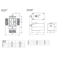 Kit valvola a 3 vie G 1 1/4" per gestione ACS A7685541