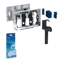 Geberit Duofresh terminale da inserire per stick per cassette da incasso Sigma 8 cm, finitura cornice cromo lucido 115.063.21.1