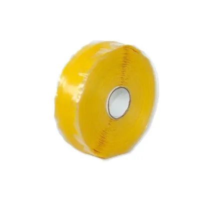 Nastro protettivo in silicone autovulcanizzante giallo mm h. 25,4 x sp. 0,5 x l. 3 mt A07-0001-06775