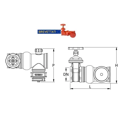 ART. 205/D Gruppo attacco per autopompa di mandata UNI 10779 ALL IN ONE 2961CV.205