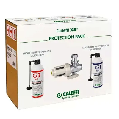 Protection pack. Confezione completa di: Filtro defangatore magnetico sottocaldaia C3 FAST CLEANER C1 FAST INHIBITOR. Utilizzabile con kit cod. F0001037. KIT545900