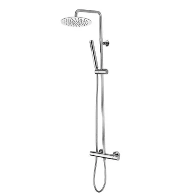 TETIS ø 250 mm - Monocomando - Colonna murale in ottone sezione ø 20 mm L10146000030008