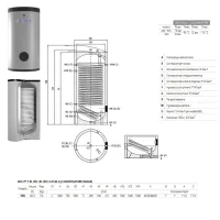 Bollitore BOLLY 1 XL WB 500 V003 - capacità 500 litri con 1 scambiatore fisso per produzione A.C.S. 3104162330014