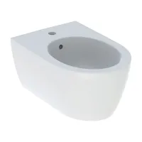 Geberit ICON bidet sospeso, con foro rubinetteria e troppopieno, con fissaggio nascosto, colore bianco finitura lucido 501.898.00.1