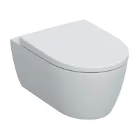 Geberit ICON vaso sospeso RIMFREE con sedile ammortizzato e sgancio rapido, colore bianco finitura lucido 501.663.00.1