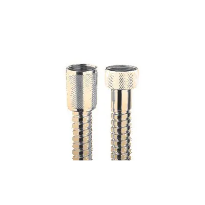 Flessibile ottone doppia aggraffatura 1/2"X1/2"FF cm. 150, finitura oro A00045C00021021