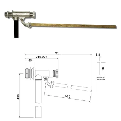 Rubinetto galleggiante da 2" tipo per alte pressioni 649702OL2