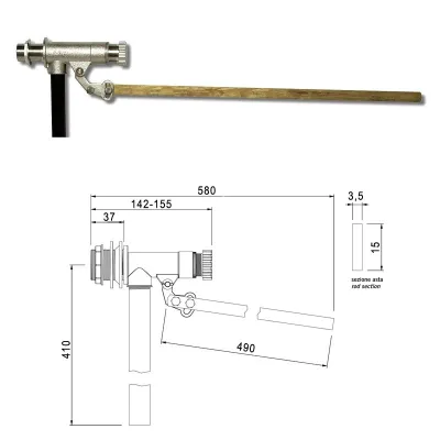 Rubinetto galleggiante da 3/4" tipo per alte pressioni 649702OL3/4