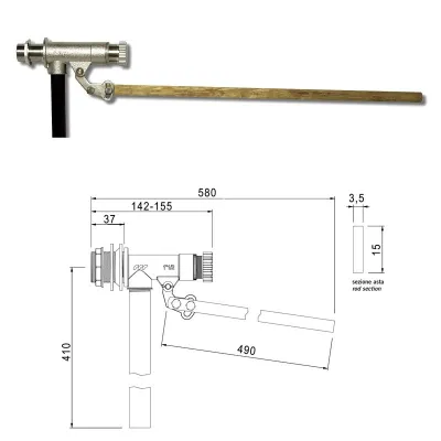 Rubinetto galleggiante da 1" tipo per alte pressioni 649702OL1