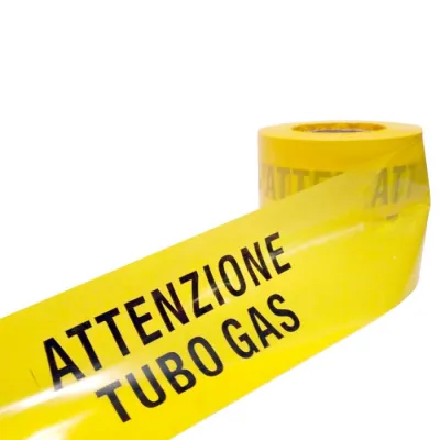 Nastro Segnaletico Tubo Gas 12,5cm x 200mt 04903