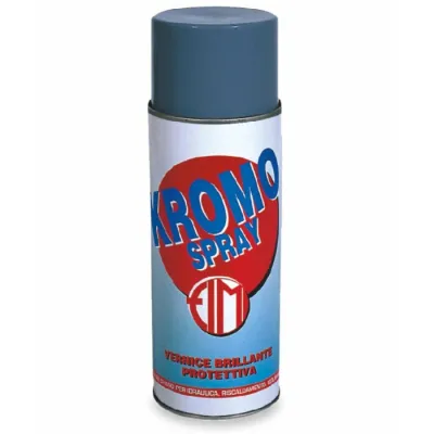 Kromo Spray ml 400 vernice brillantante e protettiva ad effetto cromo 05701