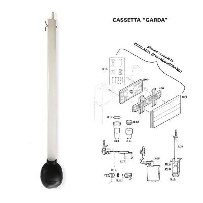 Asta "Garda" con sfera E6010201