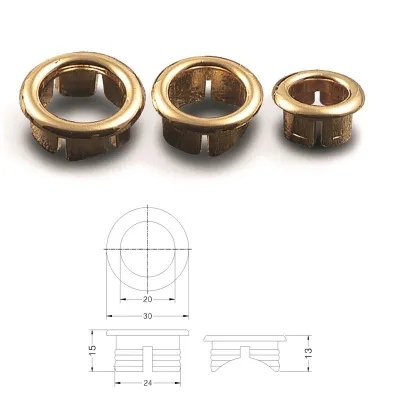 Ghiera ABS dorata 24 mm 453600AD24