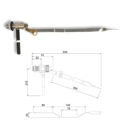 Rubinetti a galleggiante per cassette zaino 1/2" 649512OL1/2