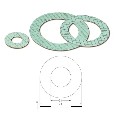 Guarnizione per flange PN 10/16 DN 25 asbestosfree mm.2 102700AV25