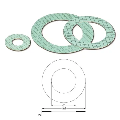 Guarnizione per flange PN 10/16 DN 50 asbestosfree mm.2 102700AV50