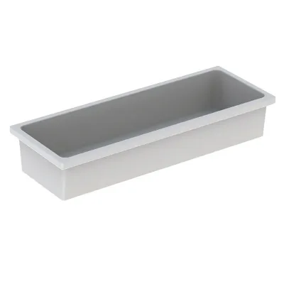 PUBLICA ELLEBORO lavabo a canale L.120 cm, senza foro rubinetteria e senza troppopieno, colore bianco finitura lucido 500.898.00.1