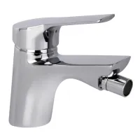 Miscelatore bidet Serie F - 2 tubi di alimentazione antitorsione 370 mm - scarico 1"1/4 con troppo pieno F3762CR.K