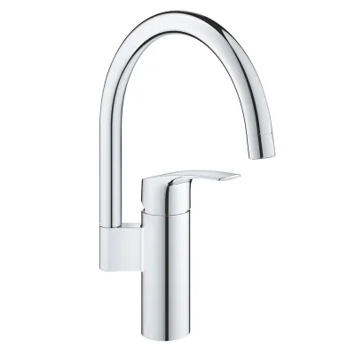 Grohe Eurosmart miscelatore lavello cromo con bocca alta girevole, monoforo 33202003