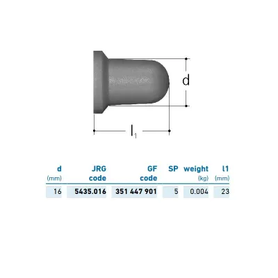 JRG Sanipex capa PVDF per prese a cono d. 16 351447901