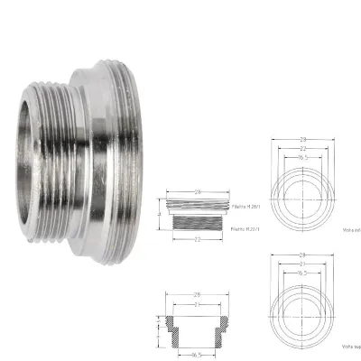 Riduzione cromata 22/1M x 28/1M 455200OC