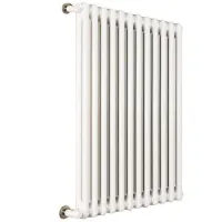 Ardesia radiatore tubolare 2 colonne h.1000 - 6 elementi - colore bianco RAL9016 - completo di tappo cieco e riduzioni da 1/2" 3541700052658