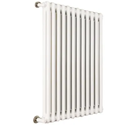 Ardesia radiatore tubolare 2 colonne h.1000 - 6 elementi - colore bianco RAL9016 - completo di tappo cieco e riduzioni da 1/2" 3541700052658