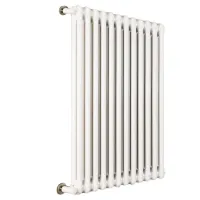 Ardesia radiatore tubolare 2 colonne h.1000 - 9 elementi - colore bianco RAL9016 - completo di tappo cieco e riduzioni da 1/2" 3541700036303