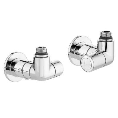 Valvole termostatizzabili e detentori High-Style per termoarredi. Attacchi a doppia squadra. Versione destra. Misura 1/2" x 23P 1,5 400300