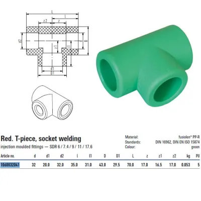 Tee ridotto FUSIOTHERM ø 32X20X32 mm 1060032041