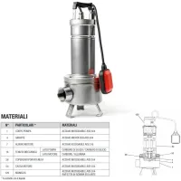 Dab Pumps FEKA VS 550 M-A Pompa sommergibile in acciaio inox per sollevamento acque reflue 103040000