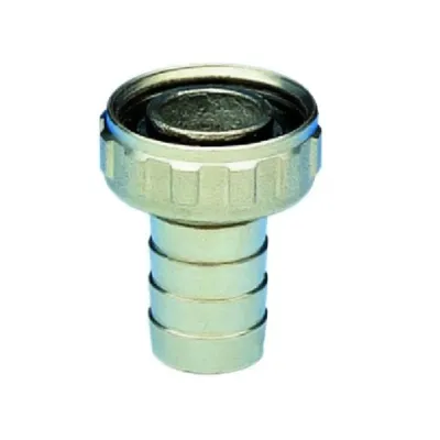 Eko Portagomma e girello 3/8" per rubinetto a sfera curvo, nichelato S0083N03