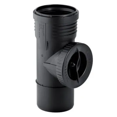 Silent-PP Braga Ispezione 90° GTRE ø75 mm con guarnizione 390.327.14.1