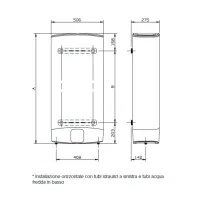 Ariston VELIS EVO 80 Scaldacqua elettrico murale doppio serbatoio ad accumulo, ultracompatto multiposizione, 80 litri 3626146