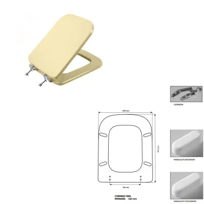 Colbam sedile compatibile con Ideal Standard - Conca - Colore champagne 28124N02.