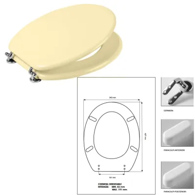 Colbam sedile compatibile con Ideal Standard - Ellisse Piu' - Champagne 2814502.