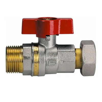 Valvola a sfera ASTER ACS CONTATORE maschio con girello 1/2" x 1/2" 1022N244XG