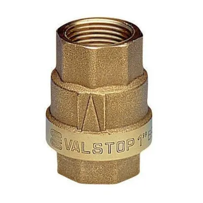 VALSTOP 3/8" Valvola di ritegno a due femmine passaggio totale, con guarnizione NBR, sabbiata H0151S03