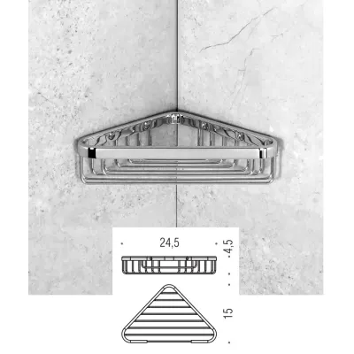 Colombo Design BASIC angolare doccia, finitura cromo B27340CR