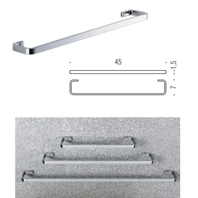 Colombo Design TIME porta salviette L.45 cm, finitura cromo W42100CR