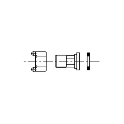 Raccordo sabbiato per contatore da 1/2" RA013933