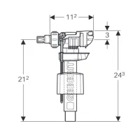 Rubinetto a galleggiante 3/8" Tipo 380 240.784.00.1