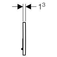 Geberit Sigma 01 Placca Di Comando Cromo Satinato 115.770.JQ.5